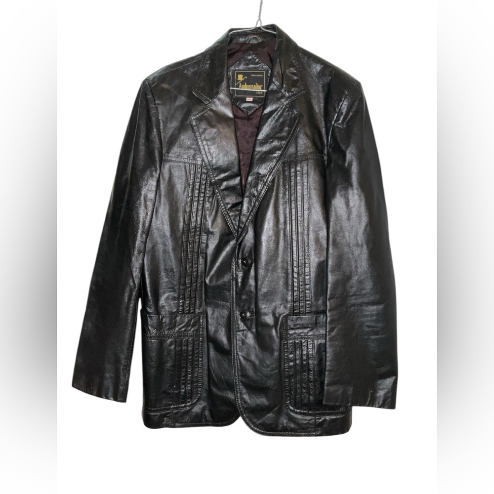 Men's Black Leather Jacket